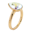 Кольцо Xuping цвет 18K с кристаллами Swarovski Кристалл Aurore Boreale 15х11мм, фото №2 Кольцо Xuping цвет 18K с кристаллами Swarovski Кристалл Aurore Boreale 15х11мм, фото №2