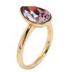 Кольцо Xuping цвет 18K с кристаллами Swarovski Кристалл капля Amethyst 15х11мм; фото №2 Кольцо Xuping цвет 18K с кристаллами Swarovski Кристалл капля Amethyst 15х11мм; фото №2
