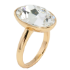 Кольцо Xuping цвет 18K с кристаллами Swarovski Кристалл Clear 19 х 14мм фото №2