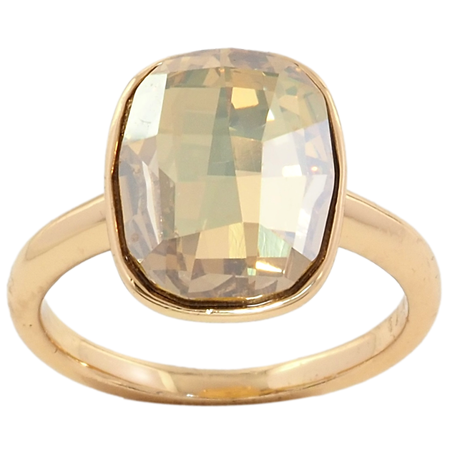 Кольцо Xuping цвет 18K с кристаллами Swarovski Кристалл Topaz,15х12мм фото №1 Кольцо Xuping цвет 18K с кристаллами Swarovski Кристалл Topaz,15х12мм фото №1