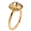Каблучка Xuping колір 18K із кристалами Swarovski Гранений кристал Topaz, 13х13мм фото №2 Каблучка Xuping колір 18K із кристалами Swarovski Гранений кристал Topaz, 13х13мм фото №2