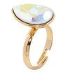 Каблучка Xuping колір 18K з кр-ми Swarovski Кристал Ochre Delite (19х14мм) в ограновуванні крапля фото №2