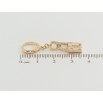 Серьги Xuping Позолота 18K подвески на колечках Замочки с узором цирконием фото №2