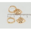 Серьги Xuping Позолота 18K подвески на колечках Сердечки с цирконием 2 в 1 фото №2 Серьги Xuping Позолота 18K подвески на колечках Сердечки с цирконием 2 в 1 фото №2
