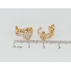 Серьги Xuping Позолота 18K каффы Love фото №2 Серьги Xuping Позолота 18K каффы Love фото №2