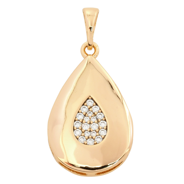 Кулон Xuping Позолота 18K Крапелька з цирконієм для ланцюжка до 5мм фото №18
