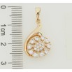 Кулон Xuping Позолота 18K Декоративный узор с цирконием для цепочки до 5мм фото №2