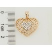 Кулон Xuping Позолота 18K Резное сердце с цирконием для цепочки до 3мм фото №2 Кулон Xuping Позолота 18K Резное сердце с цирконием для цепочки до 3мм фото №2