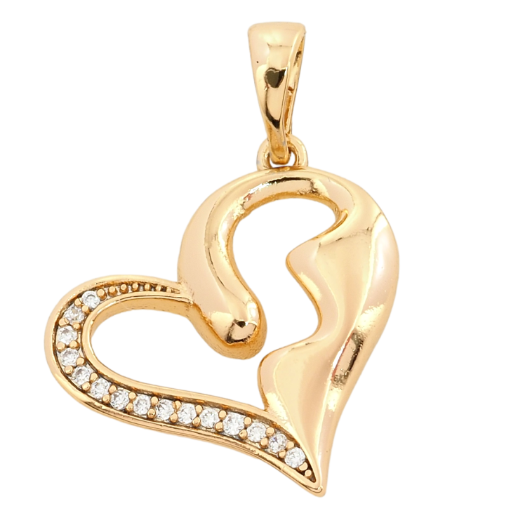 Кулон Xuping Позолота 18K Сердце с цирконием для цепочки до 5мм фото №18 Кулон Xuping Позолота 18K Сердце с цирконием для цепочки до 5мм фото №18
