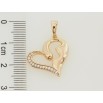 Кулон Xuping Позолота 18K Серце з цирконієм для ланцюжка до 5мм фото №2 Кулон Xuping Позолота 18K Серце з цирконієм для ланцюжка до 5мм фото №2
