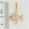 Кулон Xuping Позолота 18K Рибка-Скрипковий ключ для ланцюжка до 5мм фото №2