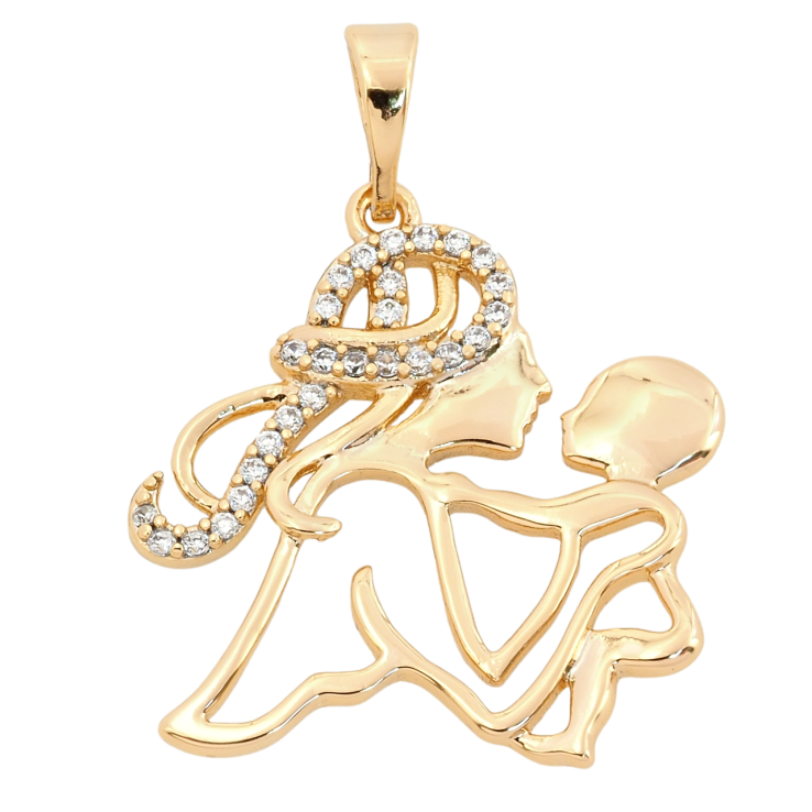 Кулон Xuping Позолота 18K Радість материнства для ланцюжка до 5мм фото №4 Кулон Xuping Позолота 18K Радість материнства для ланцюжка до 5мм фото №4