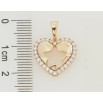 Кулон Xuping Позолота 18K Сердечко с узором звезда для цепочки до 5мм фото №2