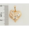 Кулон Xuping Позолота 18K Серце з цирконієм для ланцюжка до 5мм фото №2