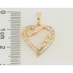 Кулон Xuping Позолота 18K Сердце Love с инкрустацией цирконием для цепочки до 5мм фото №2 Кулон Xuping Позолота 18K Сердце Love с инкрустацией цирконием для цепочки до 5мм фото №2