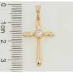 Кулон Xuping Позолота 18K Крест с фианитом для цепочки до 5мм фото №2 Кулон Xuping Позолота 18K Крест с фианитом для цепочки до 5мм фото №2