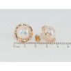 Серьги Xuping Позолота 18K пусеты Перламутровая нежность ø 17мм фото №2 Серьги Xuping Позолота 18K пусеты Перламутровая нежность ø 17мм фото №2