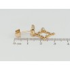 Серьги Xuping Позолота 18K пусеты Банты с ромбовыми подвесками фото №2 Серьги Xuping Позолота 18K пусеты Банты с ромбовыми подвесками фото №2