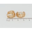 Сережки Xuping Позолота 18K колечка Різьблений візерунок фото №2 Сережки Xuping Позолота 18K колечка Різьблений візерунок фото №2