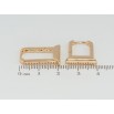 Сережки Xuping Позолота 18K колечка Декоративні фото №2