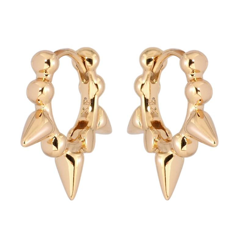 Серьги Xuping Позолота 18K колечки Декоративные фото №2