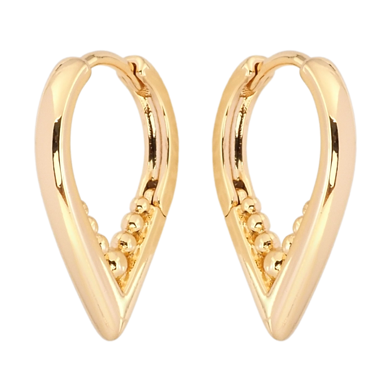 Серьги Xuping Позолота 18K колечки Декоративные фото №5