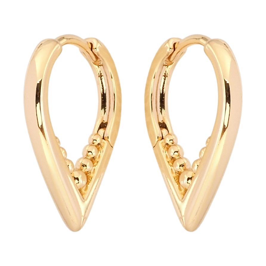 Сережки Xuping Позолота 18K колечка Декоративні фото №1