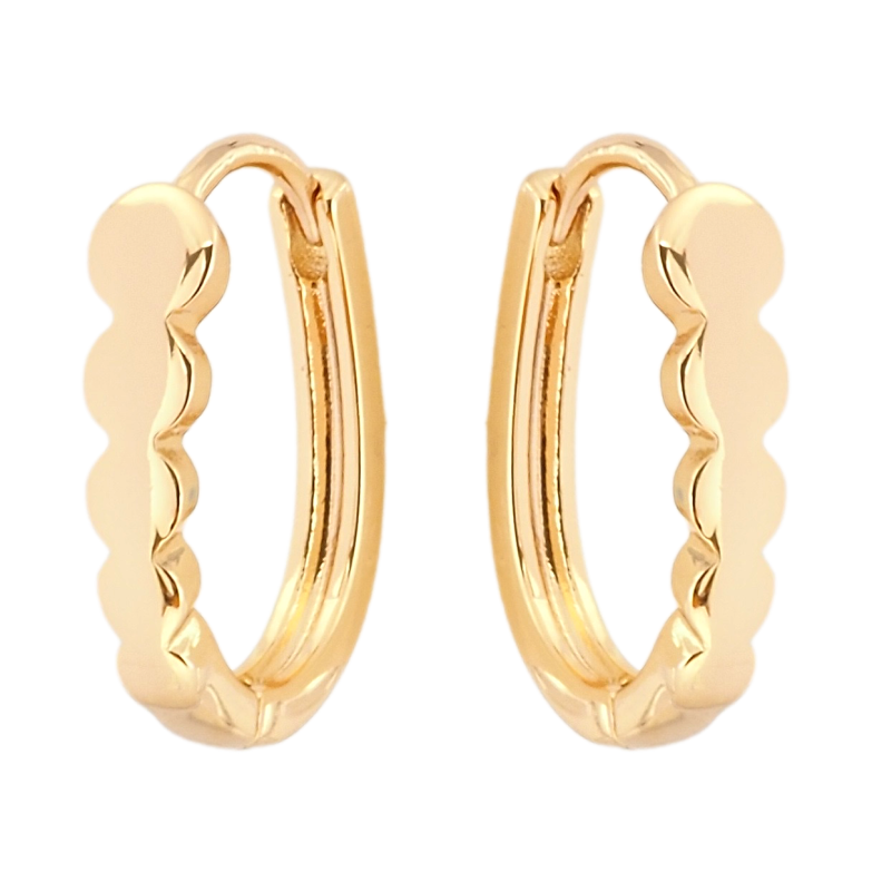 Сережки Xuping Позолота 18K колечка Декоративні фото №4 Сережки Xuping Позолота 18K колечка Декоративні фото №4