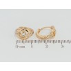 Сережки Xuping Позолота 18K колечка Декоративний візерунок з цирконієм фото №2 Сережки Xuping Позолота 18K колечка Декоративний візерунок з цирконієм фото №2