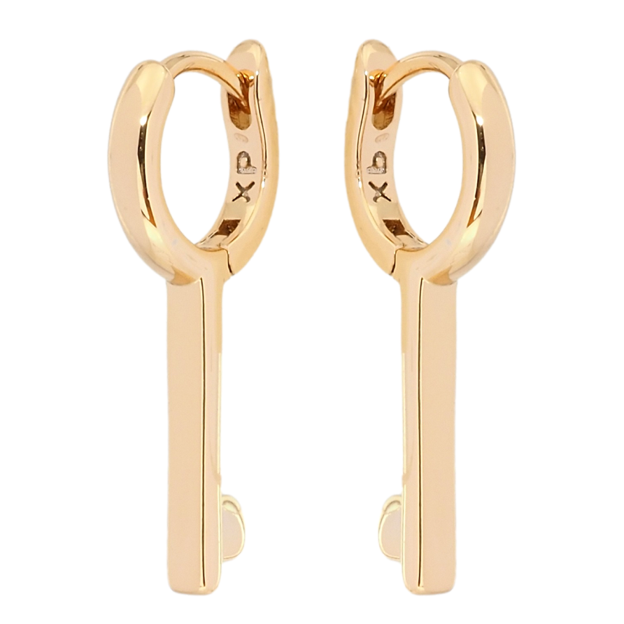 Серьги Xuping Позолота 18K колечки Ключики фото №1 Серьги Xuping Позолота 18K колечки Ключики фото №1