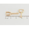 Серьги Xuping Позолота 18K колечки Ключики фото №2 Серьги Xuping Позолота 18K колечки Ключики фото №2