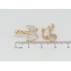 Сережки Xuping Позолота 18K англійський замок Інкрустація цирконієм фото №2 Сережки Xuping Позолота 18K англійський замок Інкрустація цирконієм фото №2