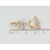 Серьги Xuping Позолота 18K английский замок Кристальные цветочки фото №2 Серьги Xuping Позолота 18K английский замок Кристальные цветочки фото №2