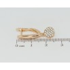 Серьги Xuping Позолота 18K английский замок Круглые подвески с цирконием фото №2 Серьги Xuping Позолота 18K английский замок Круглые подвески с цирконием фото №2