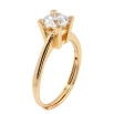 Каблучка Xuping Позолота 18K Фіаніт, ø 7мм фото №2 Каблучка Xuping Позолота 18K Фіаніт, ø 7мм фото №2