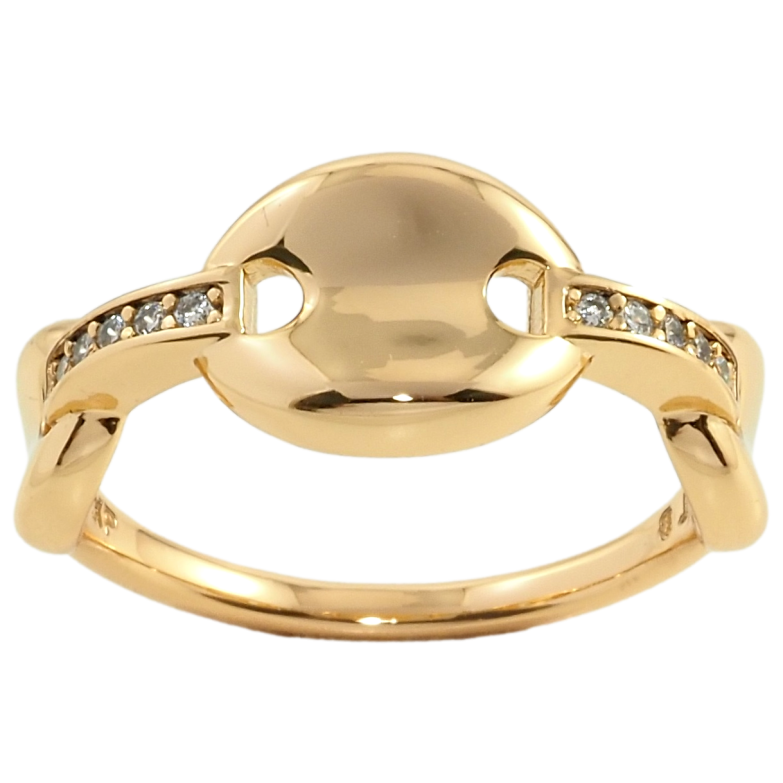 Кольцо Xuping Позолота 18K Декоративное с цирконием фото №1 Кольцо Xuping Позолота 18K Декоративное с цирконием фото №1
