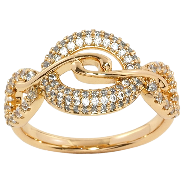 Каблучка Xuping Позолота 18K Інкрустація цирконієм фото №11 Каблучка Xuping Позолота 18K Інкрустація цирконієм фото №11