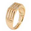 Каблучка Xuping Позолота 18K Доріжки цирконію фото №2 Каблучка Xuping Позолота 18K Доріжки цирконію фото №2