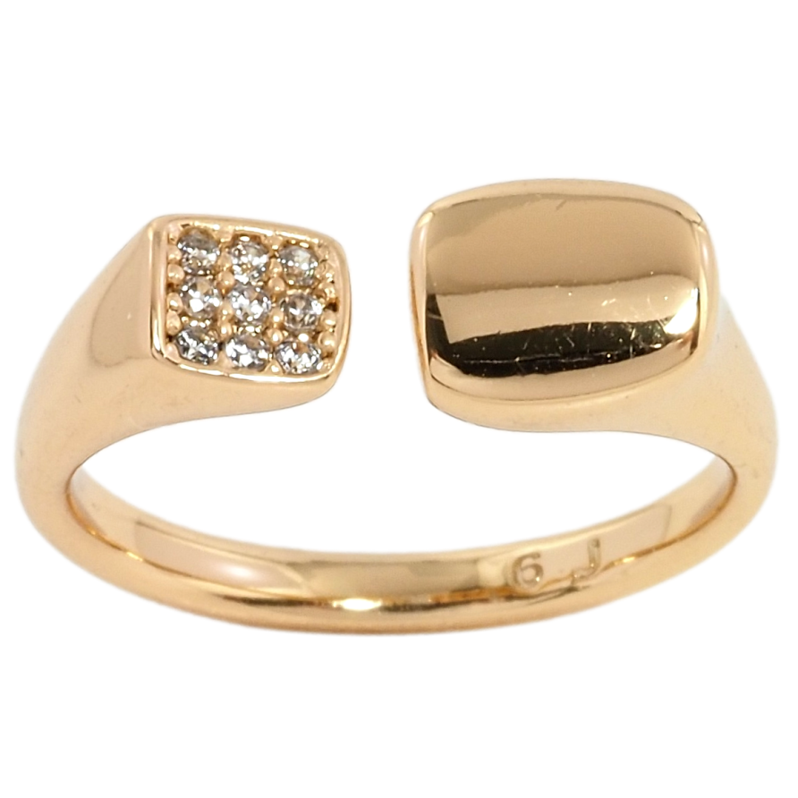 Кольцо Xuping Позолота 18K Декор цирконием фото №1 Кольцо Xuping Позолота 18K Декор цирконием фото №1