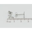 Сережки Xuping TTM Stainless Steel колір Родій пусети Хрестики фото №2