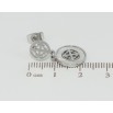Сережки Xuping TTM Stainless Steel колір Родій пусети Декоративні підвіски з перламутровими вставками фото №2