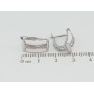 Сережки Xuping TTM Stainless Steel колір Родій англійський замок Доріжки цирконію із вставками рожева кераміка фото №2 Сережки Xuping TTM Stainless Steel колір Родій англійський замок Доріжки цирконію із вставками рожева кераміка фото №2