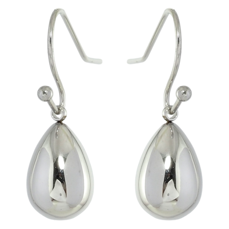 Серьги Xuping TTM Stainless Steel цвет Родий французский замок Объемные капельки фото №1 Серьги Xuping TTM Stainless Steel цвет Родий французский замок Объемные капельки фото №1