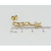 Серьги Xuping TTM Stainless Steel цвет 14K пусеты Звезды на цепочках фото №2