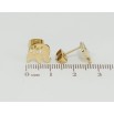Серьги Xuping TTM Stainless Steel цвет 14K пусеты Слоники фото №2