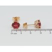 Серьги Xuping Позолота 18K пусеты Красные фианиты в 6-ти крапановой оправе ø 8мм фото №2 Серьги Xuping Позолота 18K пусеты Красные фианиты в 6-ти крапановой оправе ø 8мм фото №2