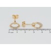 Серьги Xuping Позолота 18K пусеты Декоративные кольца с цирконием фото №2 Серьги Xuping Позолота 18K пусеты Декоративные кольца с цирконием фото №2