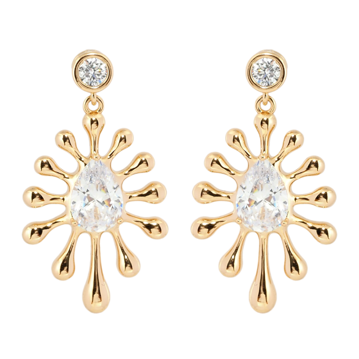 Серьги Xuping Позолота 18K пусеты Декоративные подвески с фианитами фото №15 Серьги Xuping Позолота 18K пусеты Декоративные подвески с фианитами фото №15