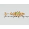 Серьги Xuping Позолота 18K пусеты Декоративные подвески с салатовыми фианитами фото №2 Серьги Xuping Позолота 18K пусеты Декоративные подвески с салатовыми фианитами фото №2