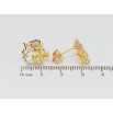 Серьги Xuping Позолота 18K пусеты Веночки с желтыми фианитами фото №2 Серьги Xuping Позолота 18K пусеты Веночки с желтыми фианитами фото №2